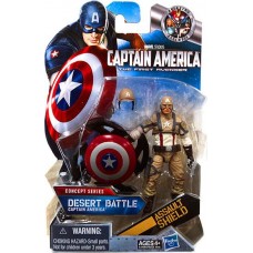Concept Series Desert Battle Captain America Action Figure   070049919